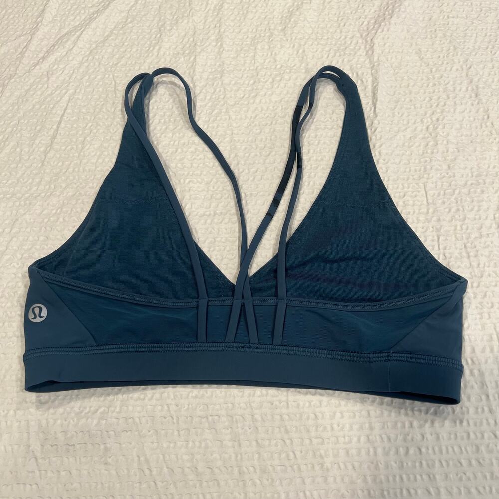 Lululemon Freely Flexed Bra Petrol Blue 4 women